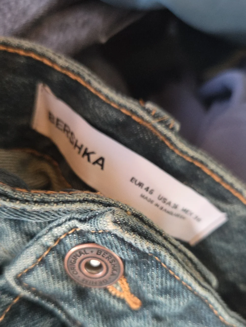 ❤️ NWT! BERSHKA MEN'S SUPER BAGGY JEANS, 36